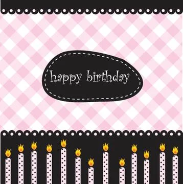 Birthday candles Stock-Illustration