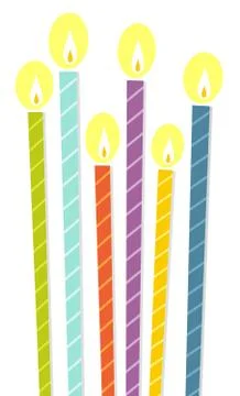 The birthday candles Stock Illustration