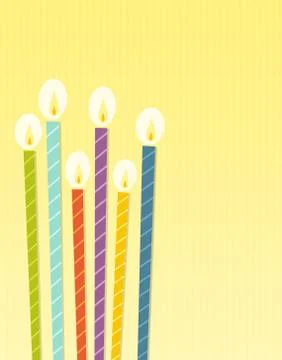 The birthday candles Stock Illustration