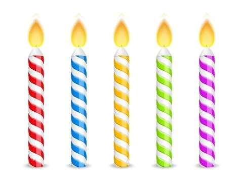 Birthday Candles Stock Illustration