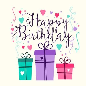 Birthday Card Stock Illustration
