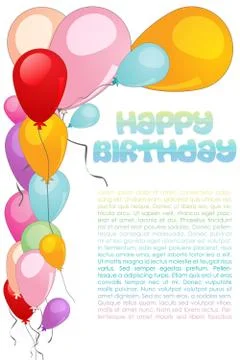 Birthday card Stock Illustration