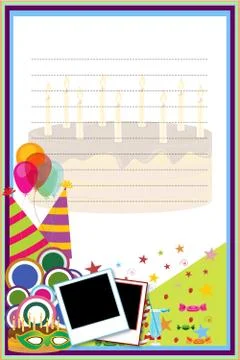 Birthday card Stock Illustration