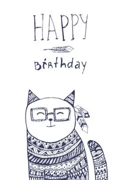 Birthday card Stock Illustration