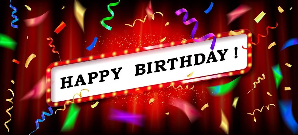 Birthday card vector Stock Illustration