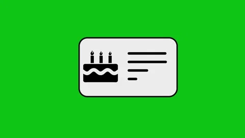 Birthday celebration digital checklist animation with cake icon appearing o.. Stock Footage 346497249