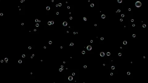 Birthday Celebration Soap Bubbles with Alpha Channel / Loop Animation Stock Footage 129148349