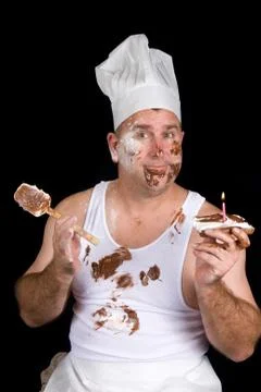 Birthday chef Stock Photos