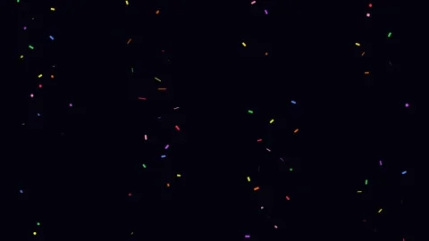 Birthday Confetti Stream Multi Source Loop Background Stock Footage 342608130