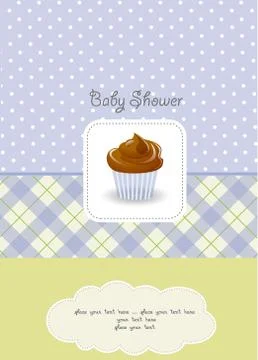 Birthday cupcake Stock Illustration