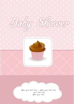 Birthday cupcake Stock Illustration
