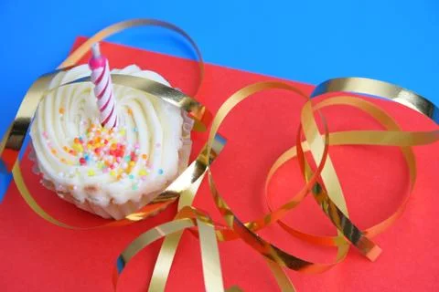 Birthday Cupcake Stock Photos