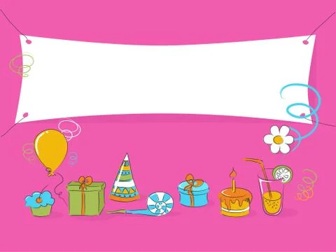 Birthday doodle Stock Illustration