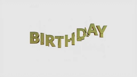 BIRTHDAY Stock Footage 307980560