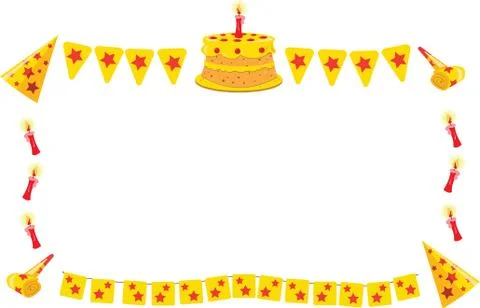 Birthday Frame Illustrazione stock