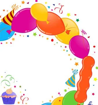 Birthday Frame 스톡 일러스트