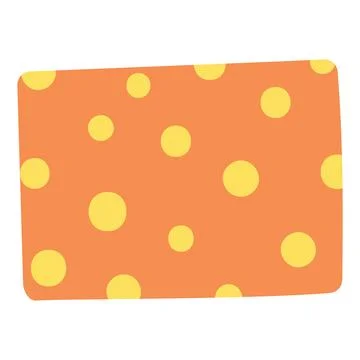 Birthday gift, present in box, wrapping paper with polka dots pattern hand dr Stock Illustration