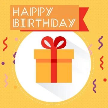 Birthday Greeting Stock Illustration