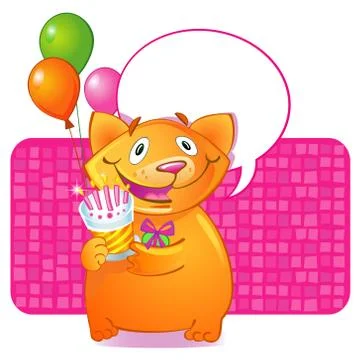 Birthday greetings Stock Illustration