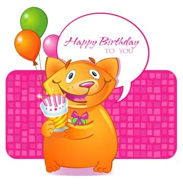 Birthday greetings Stock Illustration