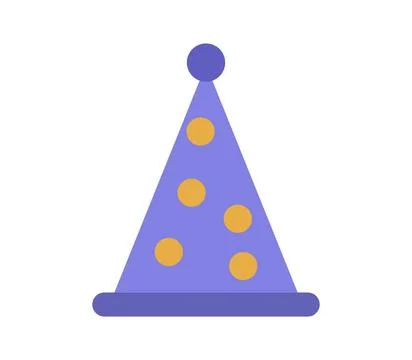 Birthday hat icon illustrated in vector on white background birthday hat i... Stock Photos
