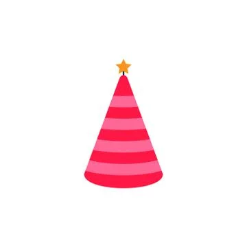 Birthday hat vector design template illustration Stock Illustration