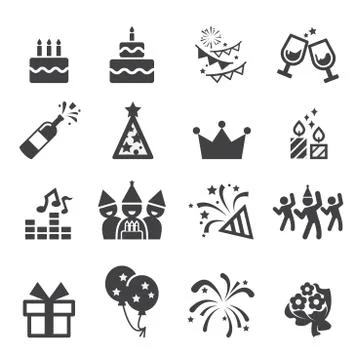 Birthday icon Stock Illustration