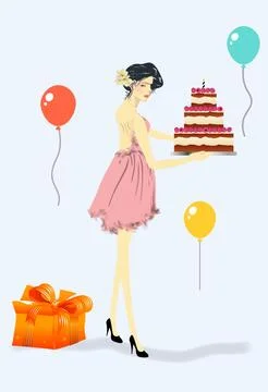 Birthday, Stock Illustration