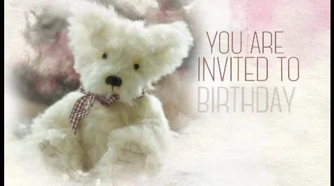 Birthday Invitation. Stock After Effects