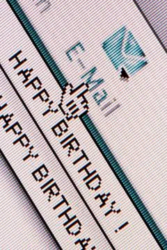 Birthday message Stock Photos