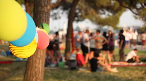 Birthday outdoor Stock Footage 39199336