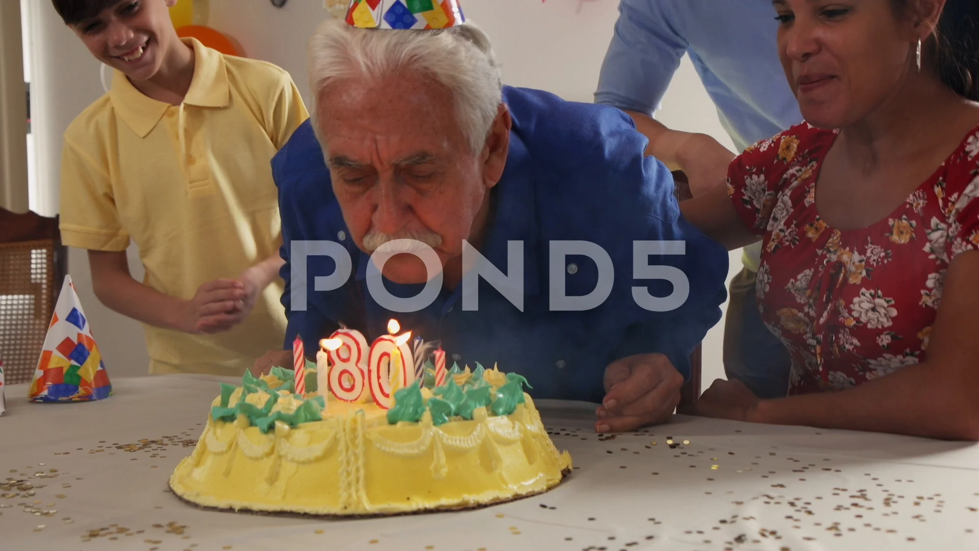 old man birthday party