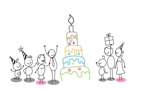 Birthday party Stock Illustration