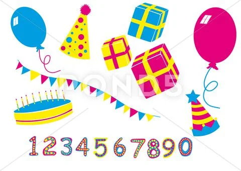 Birthday party Stock Illustration