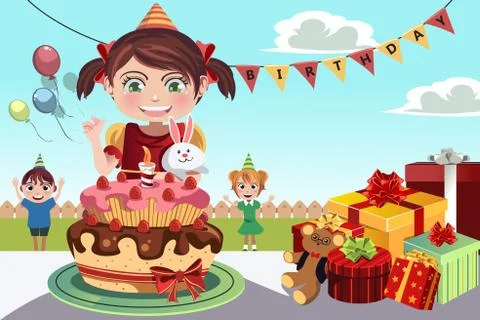 Birthday party Stock Illustration