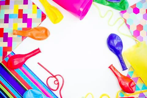 Birthday party things Stock Photos