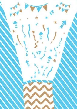 Birthday Pattern Design 스톡 일러스트