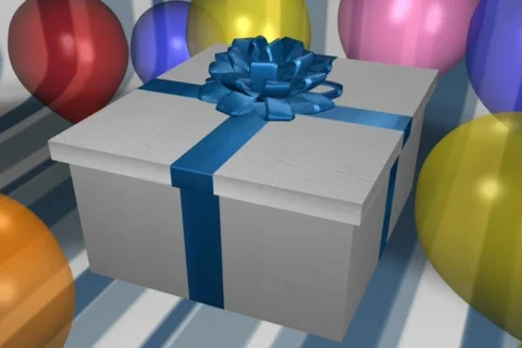 Birthday Present Stock Footage 334852