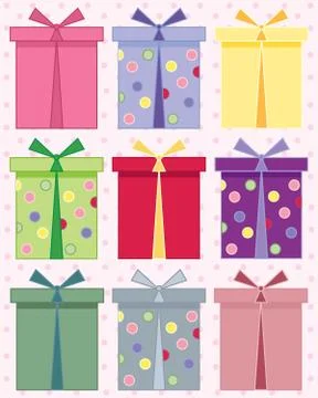 Birthday present Stock Illustration