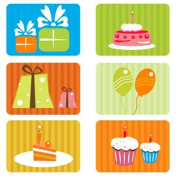 Birthday template Stock Illustration