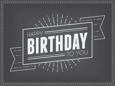 Birthday template Stock Illustration