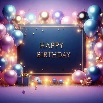 Birthday templates background Illustrazione stock