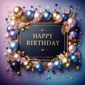 Birthday templates background Stock Illustration
