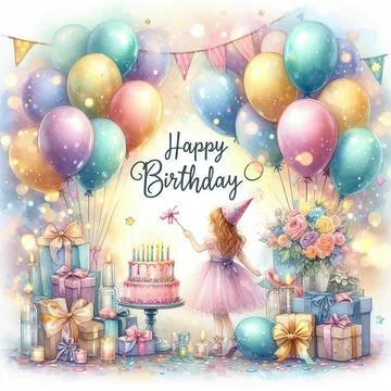 Birthday templates background Stock Illustration