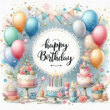 Birthday templates background Stock Illustration