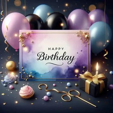 Birthday templates background Illustrazione stock
