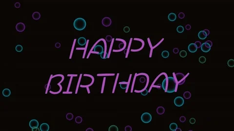 Birthday title Stock Footage 48972566