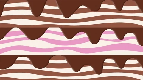 Birthday transition, animation 4K with layers of cake and chocolate on a Stock Footage 218599615