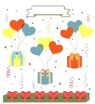 Birthday vector background Stock Illustration