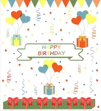 Birthday vector background Stock Illustration
